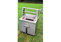 Holzkohle Grill INOX