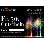 Geschenk Gutschein 'Happy Birthday/Wunderkerzen'