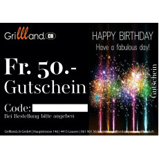 Geschenk Gutschein 'Happy Birthday/Wunderkerzen'